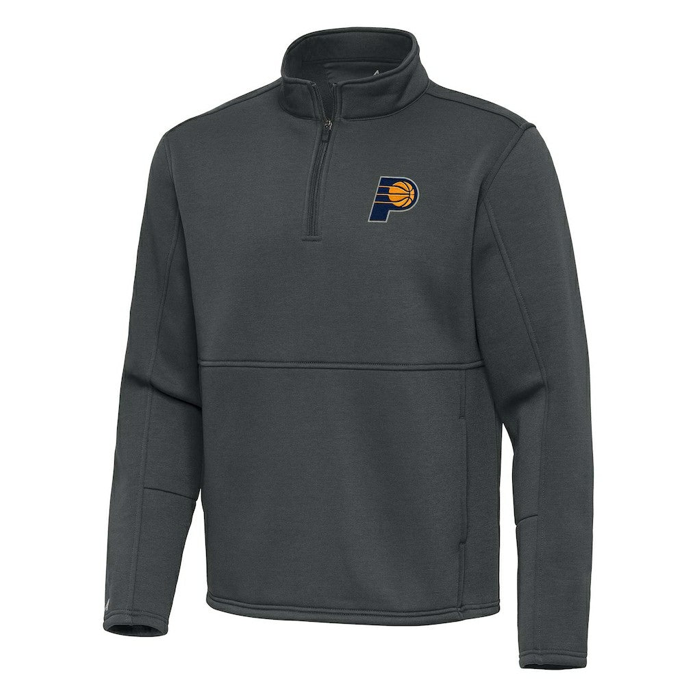 Indiana Pacers Antigua Twist Quarter-Zip Pullover Top - Pewter cheap Outlet