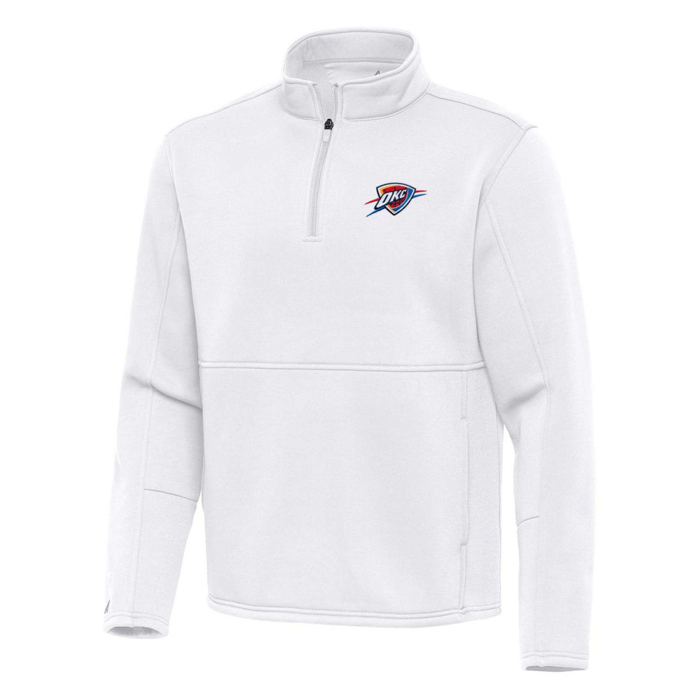 Oklahoma City Thunder Antigua Twist Quarter-Zip Pullover Top - White cheap Outlet