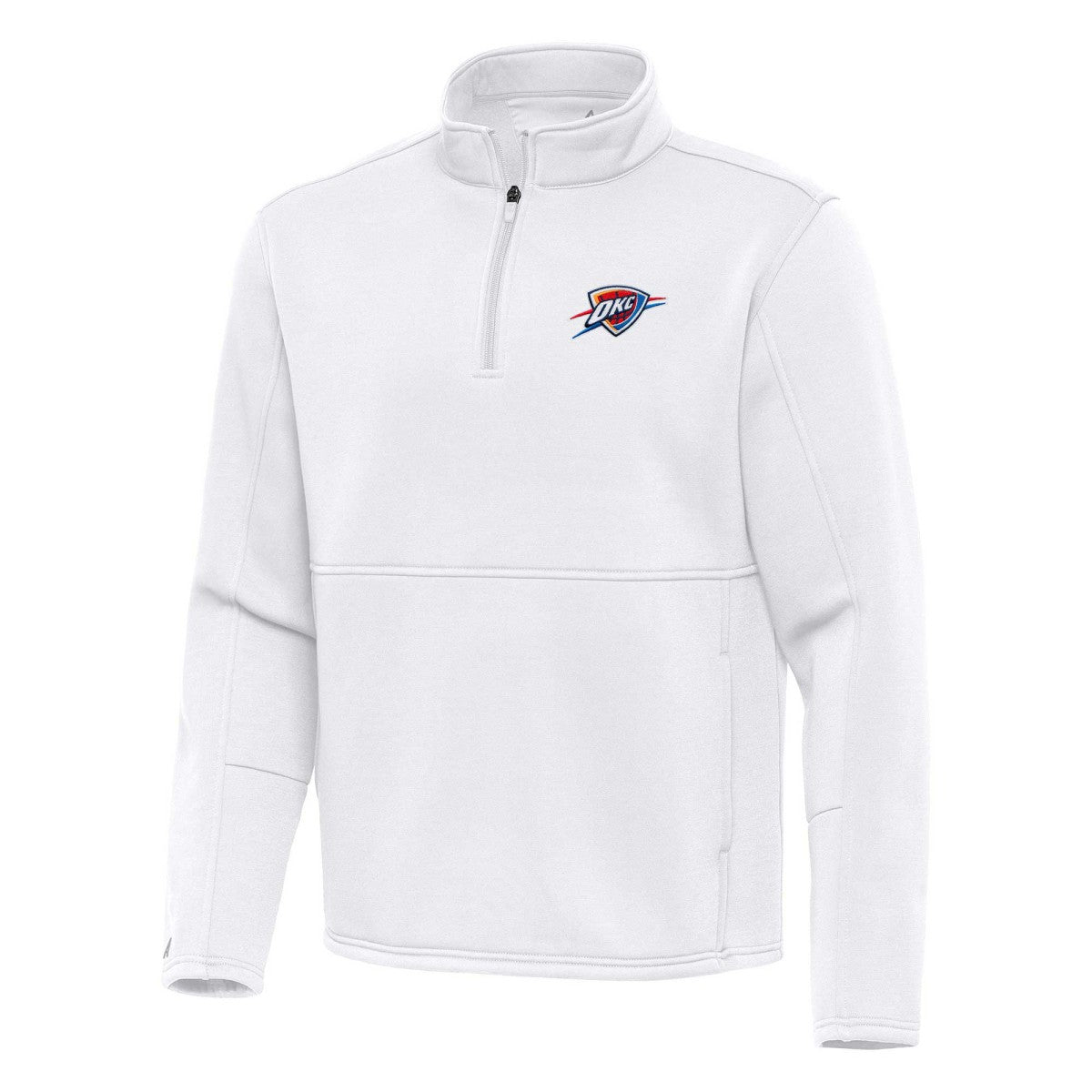 Oklahoma City Thunder Antigua Twist Quarter-Zip Pullover Top - White cheap Outlet