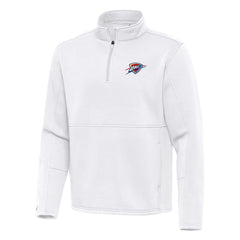 Oklahoma City Thunder Antigua Twist Quarter-Zip Pullover Top - White cheap Outlet