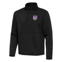 Sacramento Kings Antigua Twist Quarter-Zip Pullover Top - Black shop Discount
