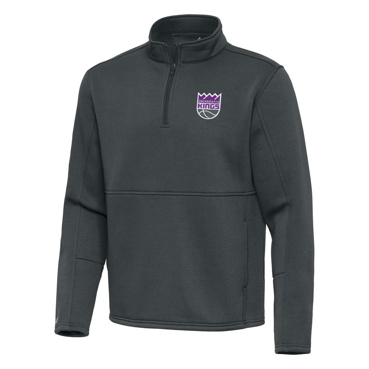 Sacramento Kings Antigua Twist Quarter-Zip Pullover Top - Pewter outlet For Sale