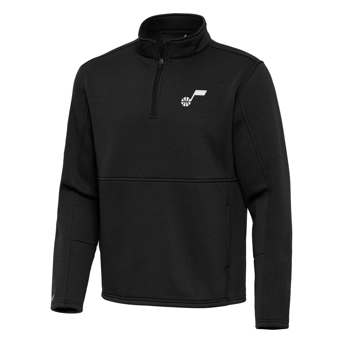 Utah Jazz Antigua Twist Quarter-Zip Pullover Top - Black discount New