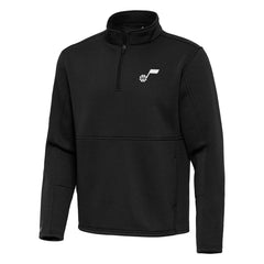 Utah Jazz Antigua Twist Quarter-Zip Pullover Top - Black discount New
