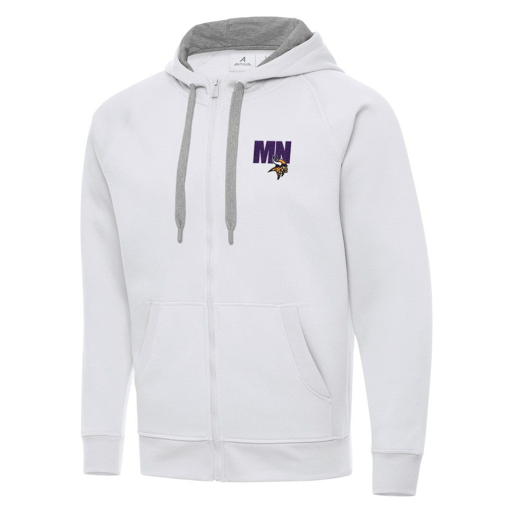 Minnesota Vikings  Men's  Antigua Victory Full-Zip Hoodie