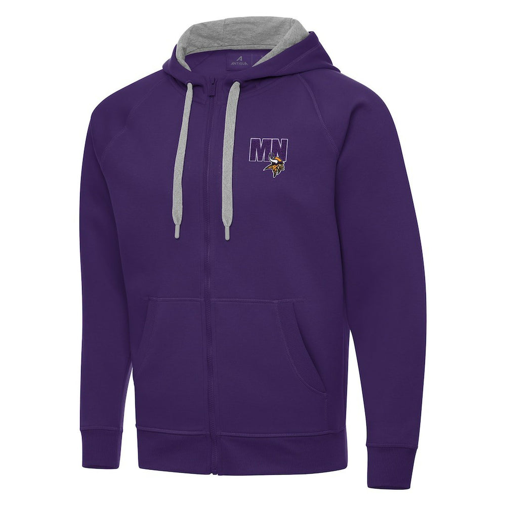 Minnesota Vikings  Men's  Antigua Victory Full-Zip Hoodie