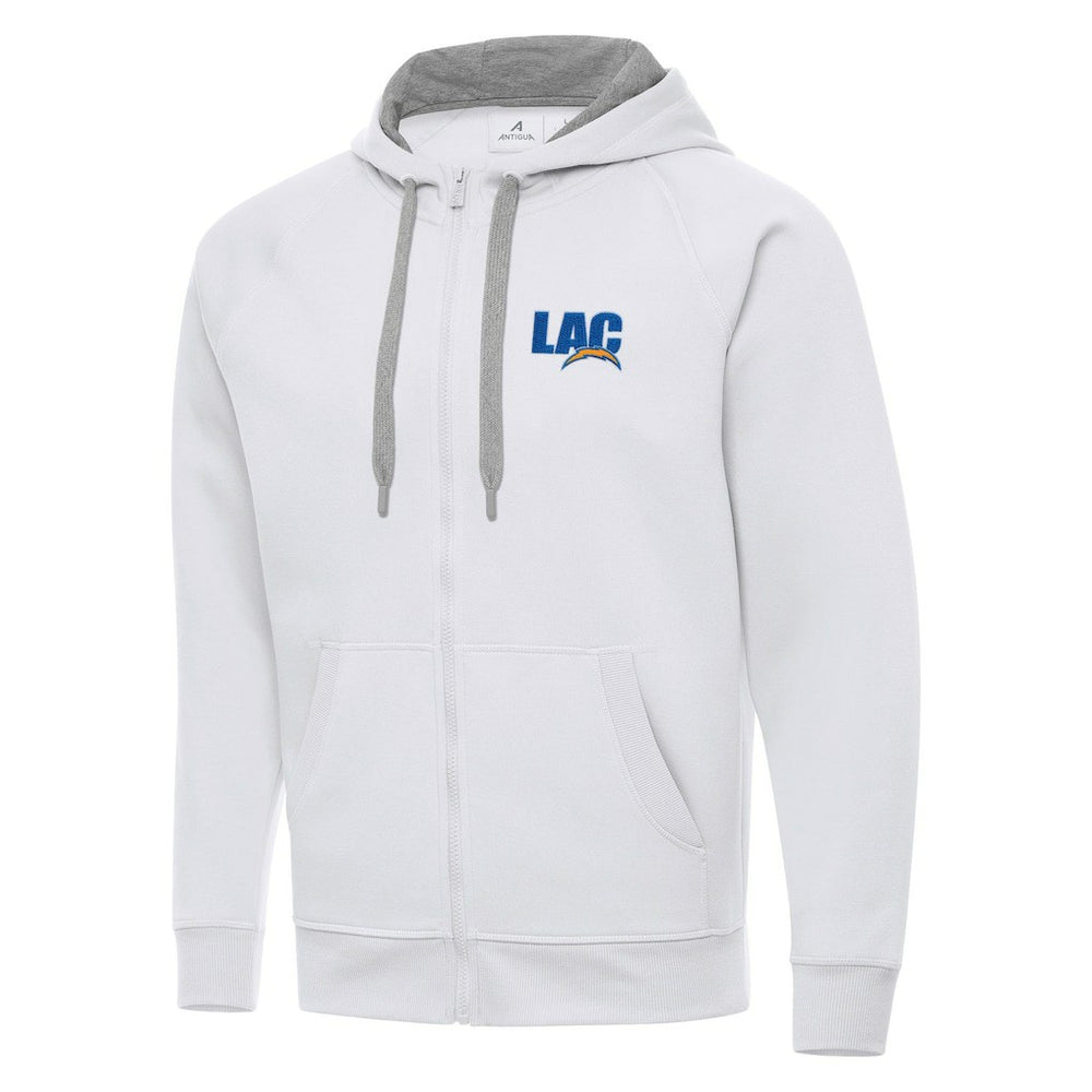 Los Angeles Chargers  Men's  Antigua Victory Full-Zip Hoodie