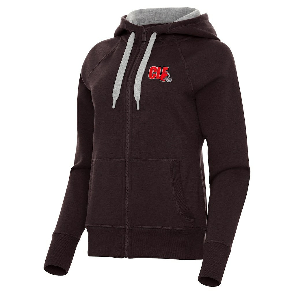 Cleveland Browns  Antigua Women's Victory Full-Zip Hoodie