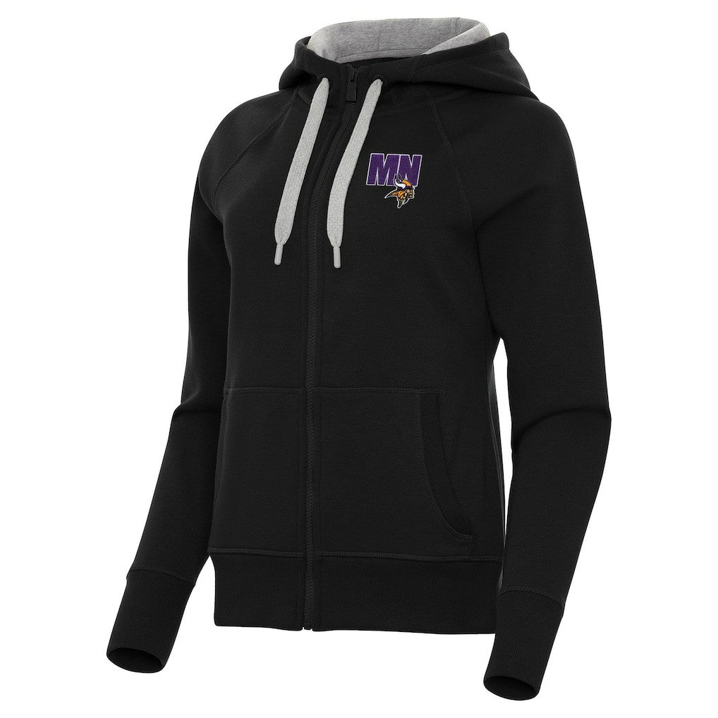 Minnesota Vikings  Antigua Women's Victory Full-Zip Hoodie
