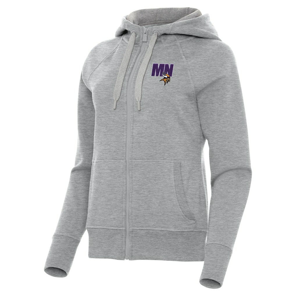 Minnesota Vikings  Antigua Women's Victory Full-Zip Hoodie
