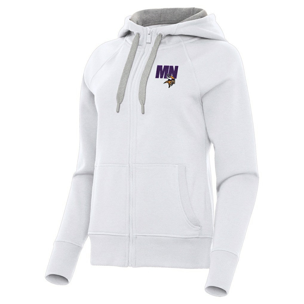 Minnesota Vikings  Antigua Women's Victory Full-Zip Hoodie