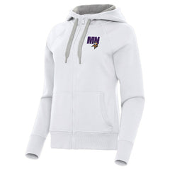 Minnesota Vikings  Antigua Women's Victory Full-Zip Hoodie