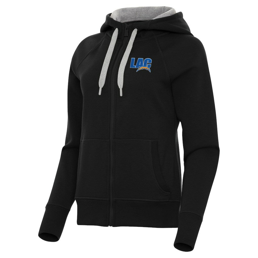 Los Angeles Chargers  Antigua Women's Victory Full-Zip Hoodie