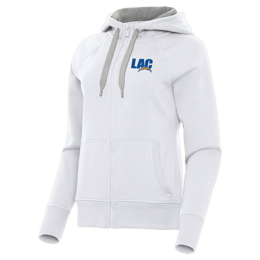 Los Angeles Chargers  Antigua Women's Victory Full-Zip Hoodie