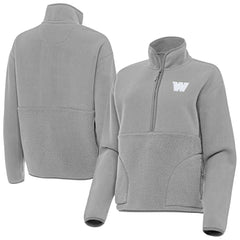 Washington Commanders  Antigua Women's Figure Half-Zip Sweatshirt