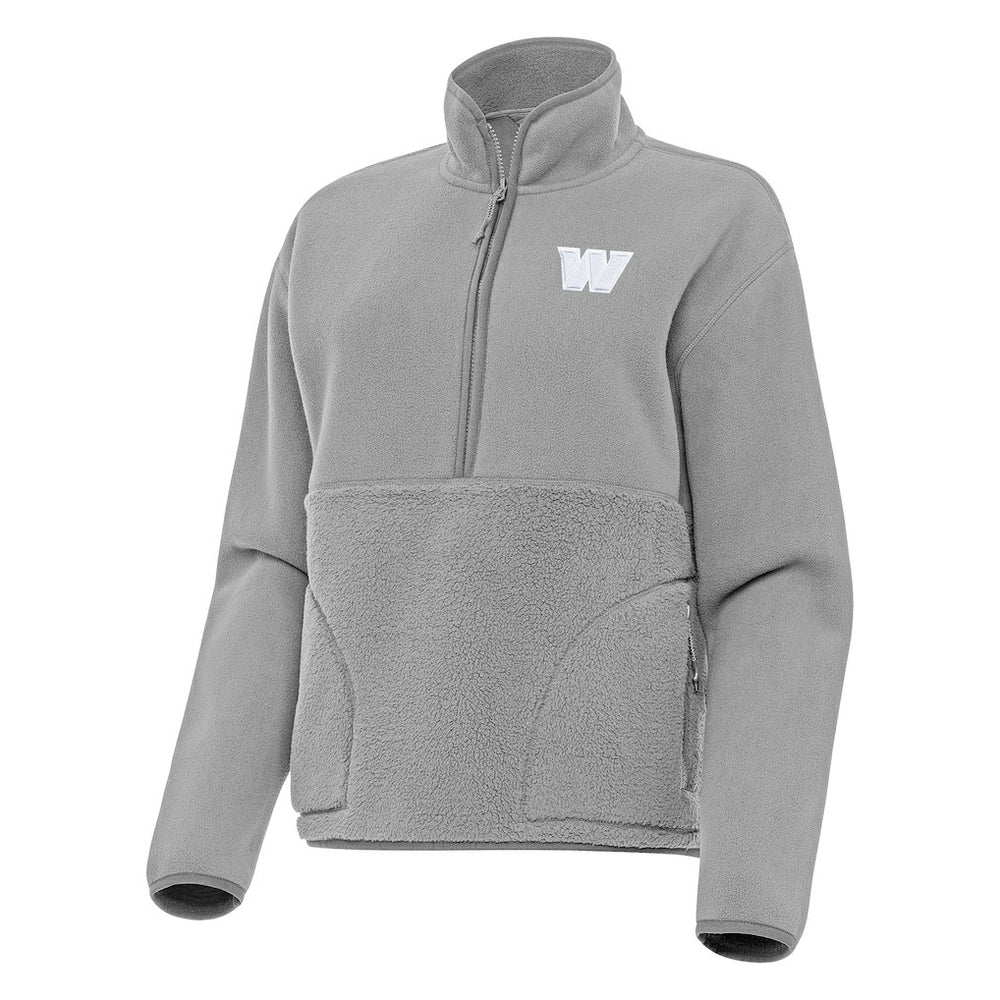 Washington Commanders  Antigua Women's Figure Half-Zip Sweatshirt