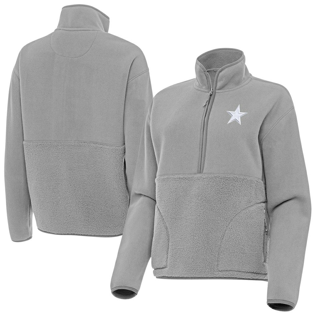 Dallas Cowboys  Antigua Women's Figure Half-Zip Sweatshirt
