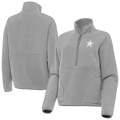 Dallas Cowboys  Antigua Women's Figure Half-Zip Sweatshirt