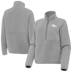 Denver Broncos  Antigua Women's Figure Half-Zip Sweatshirt
