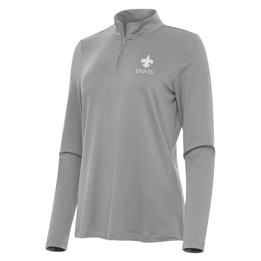 New Orleans Saints  Antigua Women's Reprocess Quarter-Zip Top