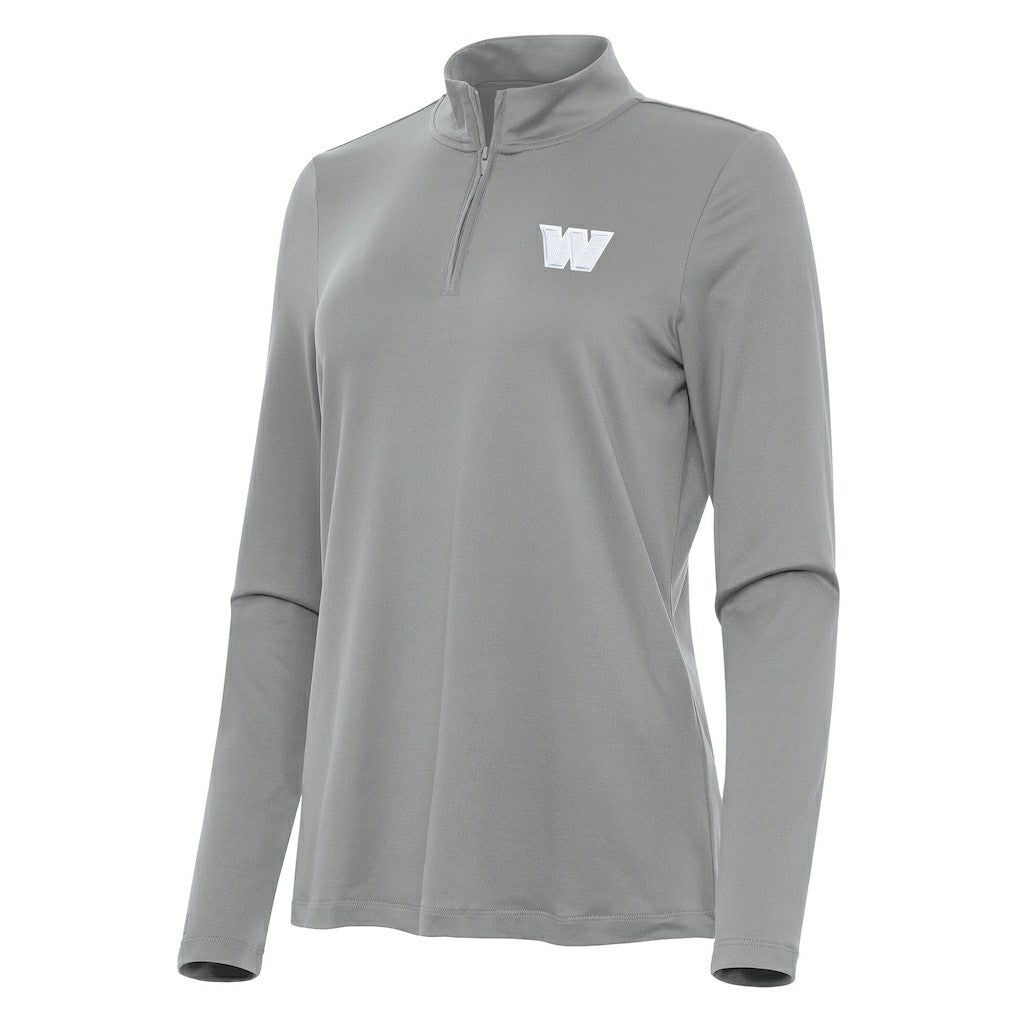 Washington Commanders  Antigua Women's Reprocess Quarter-Zip Top
