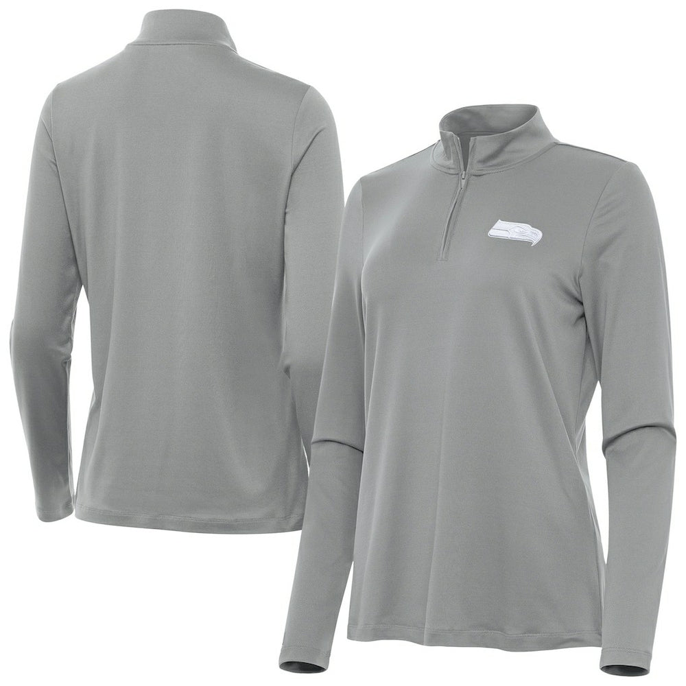 Seattle Seahawks  Antigua Women's Reprocess Quarter-Zip Top