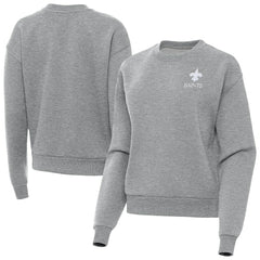 New Orleans Saints  Antigua Women's Victory Crew Pullover Sweatshirt