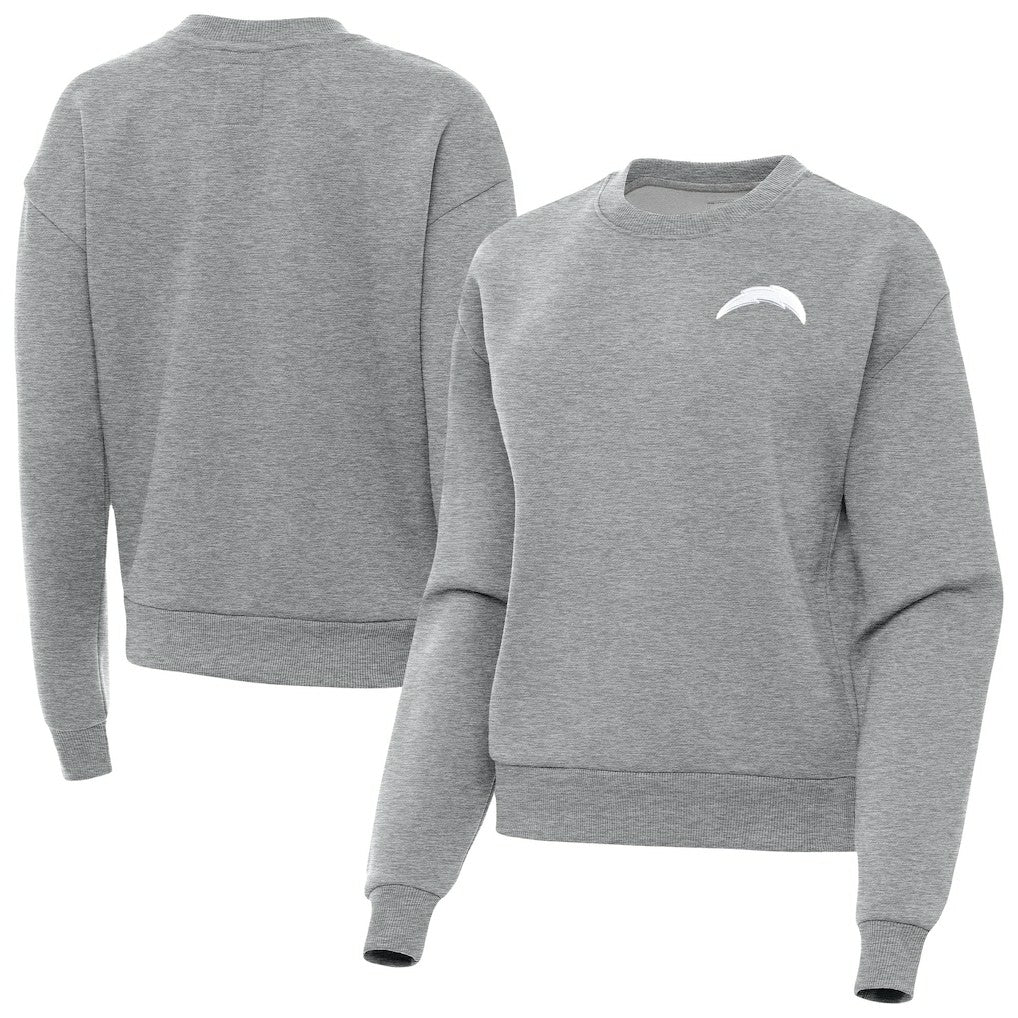 Los Angeles Chargers  Antigua Women's Victory Crew Pullover Sweatshirt