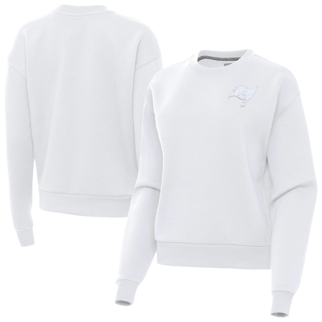 Tampa Bay Buccaneers  Antigua Women's Victory Crew Pullover Sweatshirt