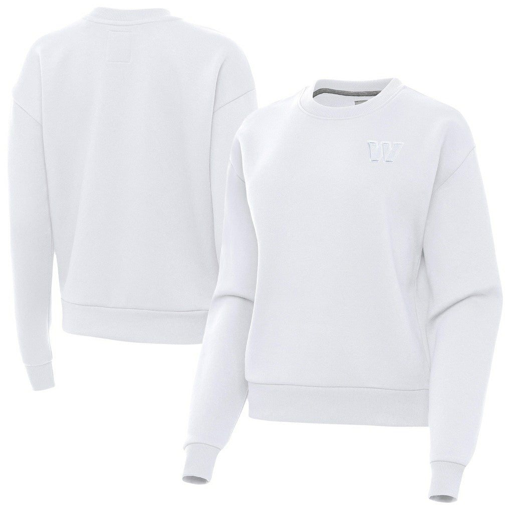 Washington Commanders  Antigua Women's Victory Crew Pullover Sweatshirt