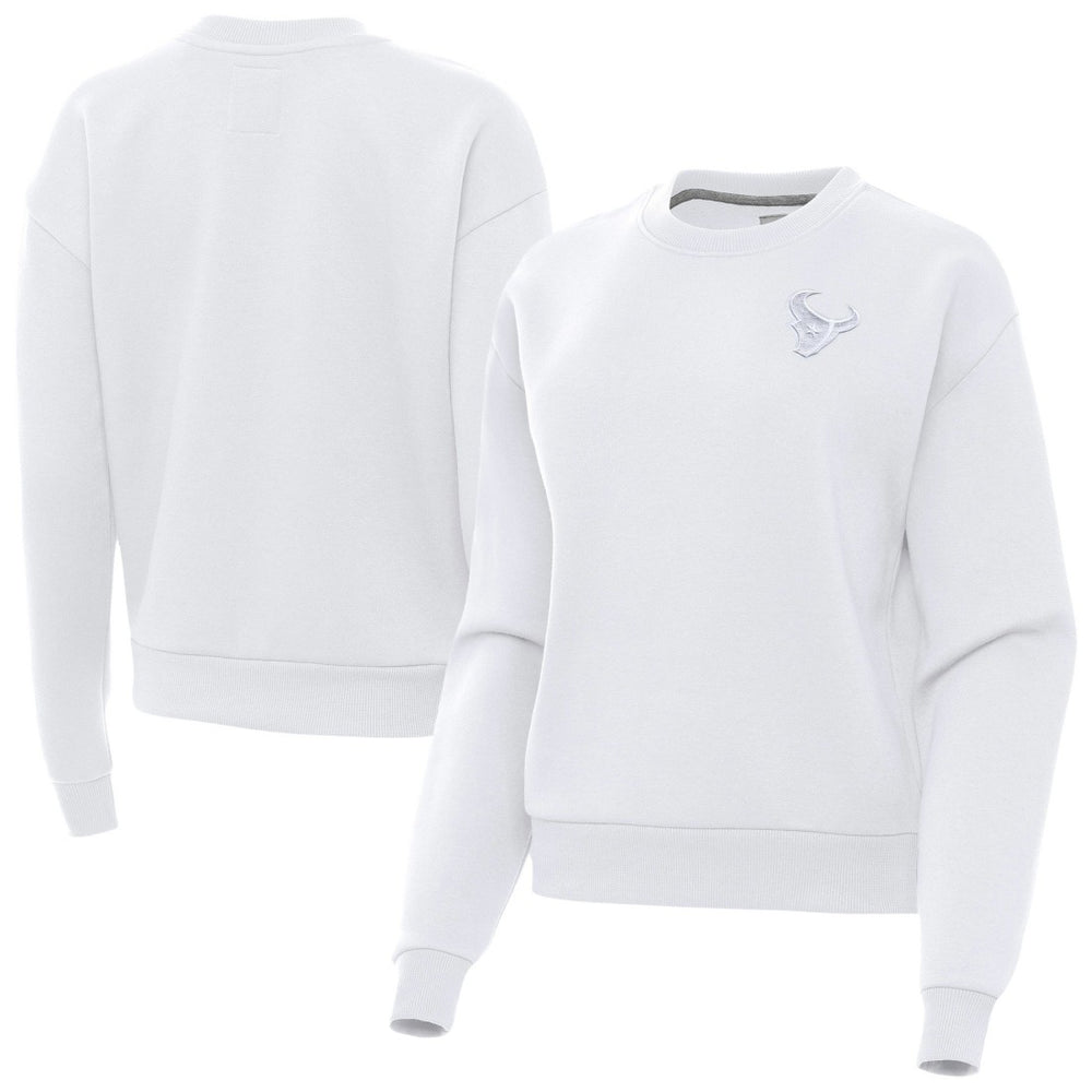 Houston Texans  Antigua Women's Victory Crew Pullover Sweatshirt