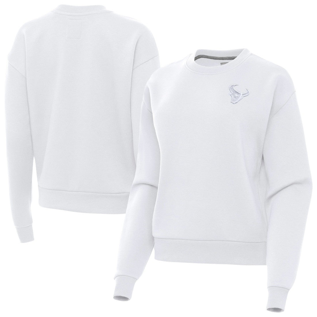 Houston Texans  Antigua Women's Victory Crew Pullover Sweatshirt