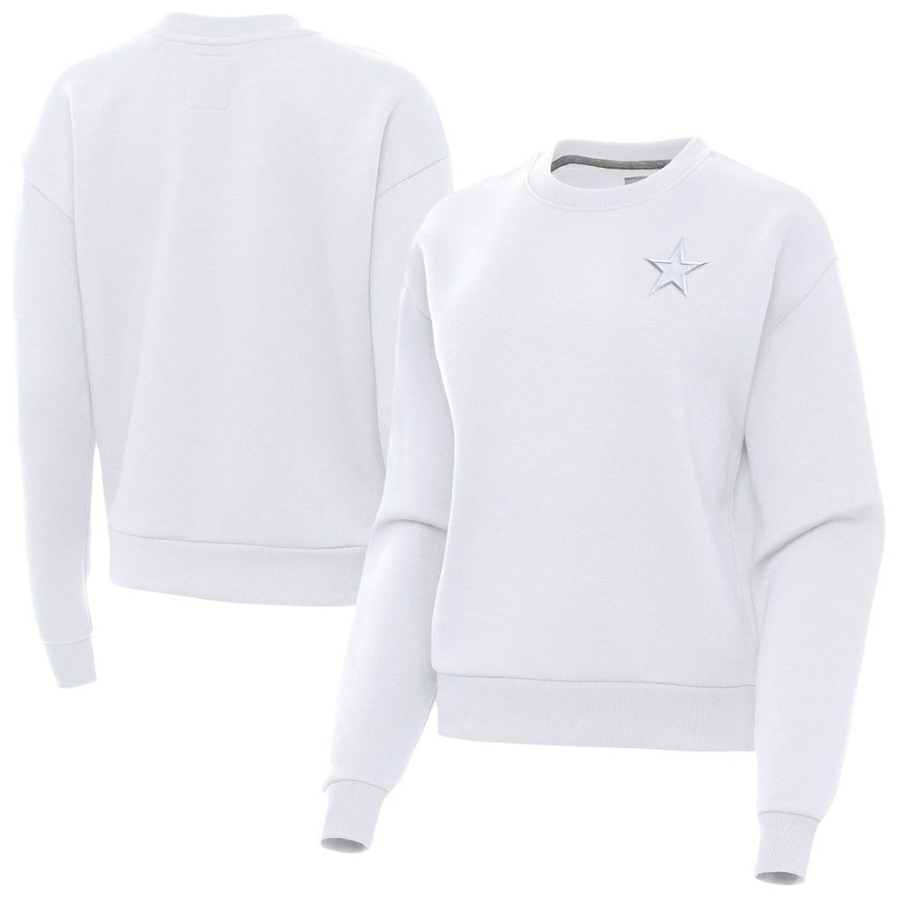 Dallas Cowboys  Antigua Women's Victory Crew Pullover Sweatshirt