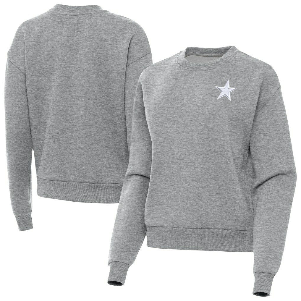 Dallas Cowboys  Antigua Women's Victory Crew Pullover Sweatshirt