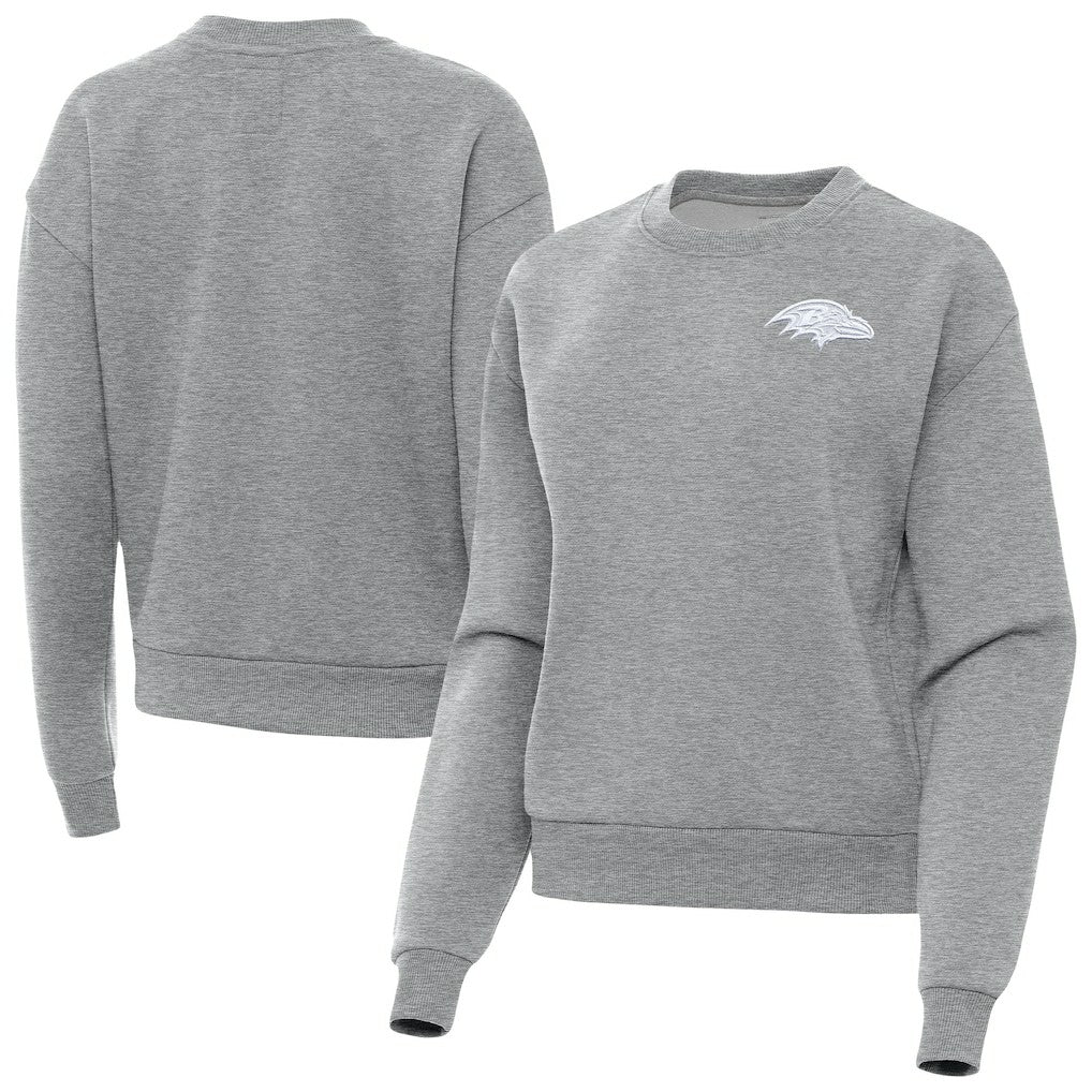 Baltimore Ravens  Antigua Women's Victory Crew Pullover Sweatshirt