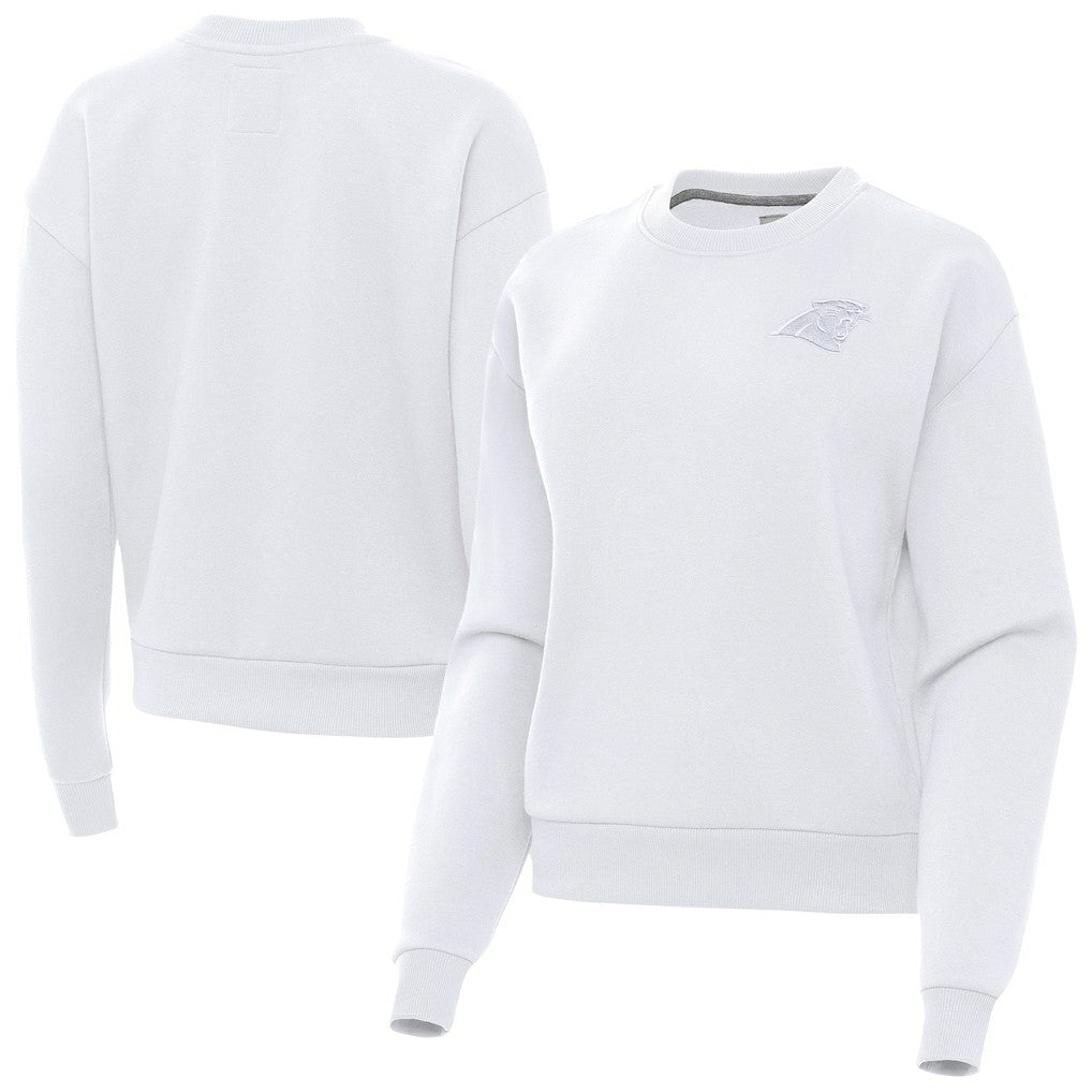 Carolina Panthers  Antigua Women's Victory Crew Pullover Sweatshirt