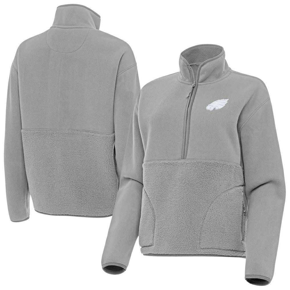Philadelphia Eagles  Antigua Women's Figure Half-Zip Sweatshirt