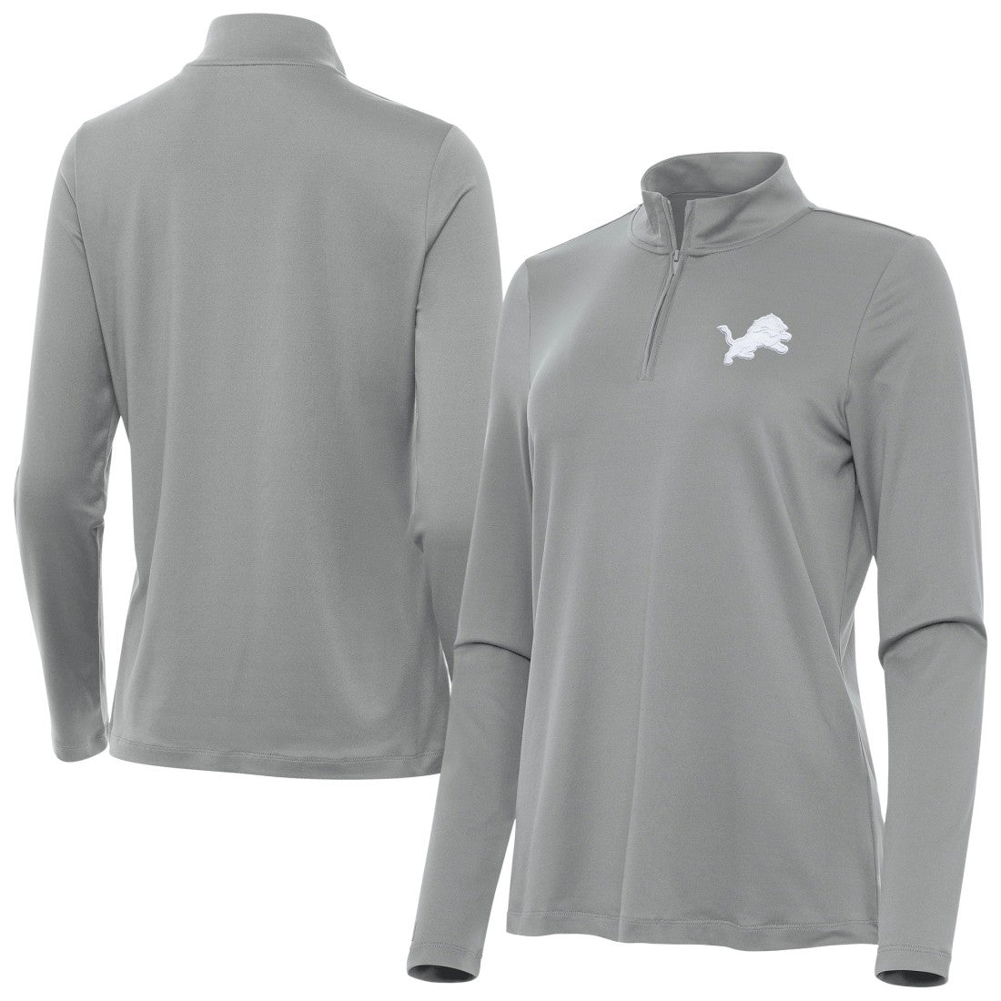 Detroit Lions  Antigua Women's Reprocess Quarter-Zip Top