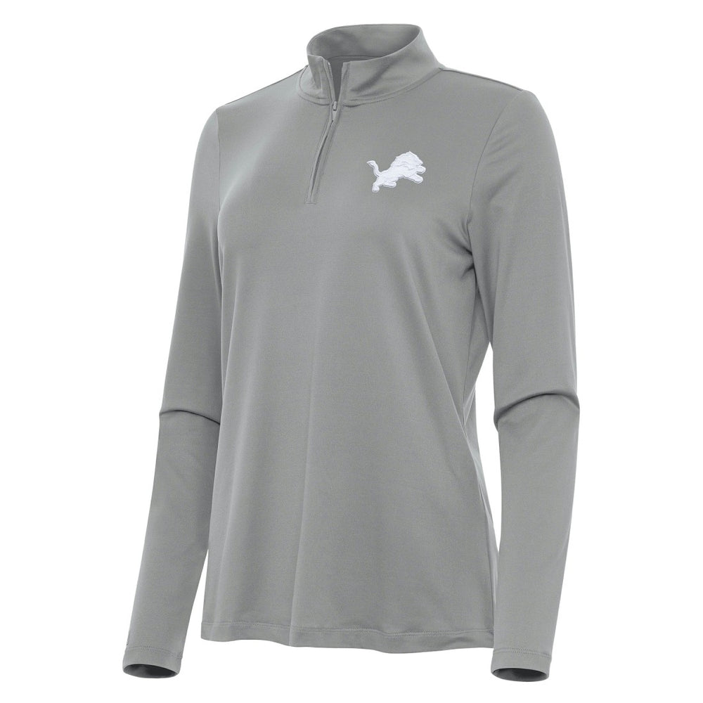 Detroit Lions  Antigua Women's Reprocess Quarter-Zip Top