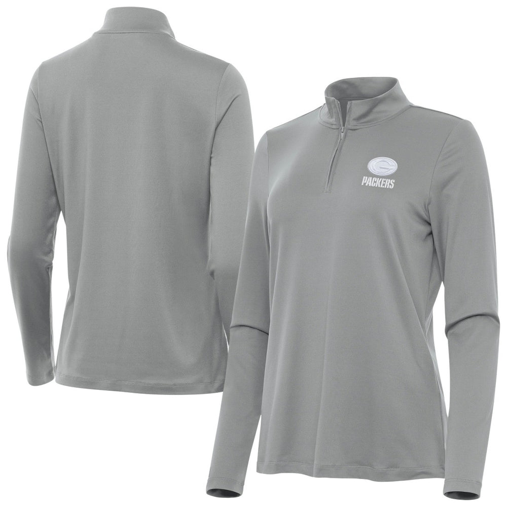 Green Bay Packers  Antigua Women's Reprocess Quarter-Zip Top