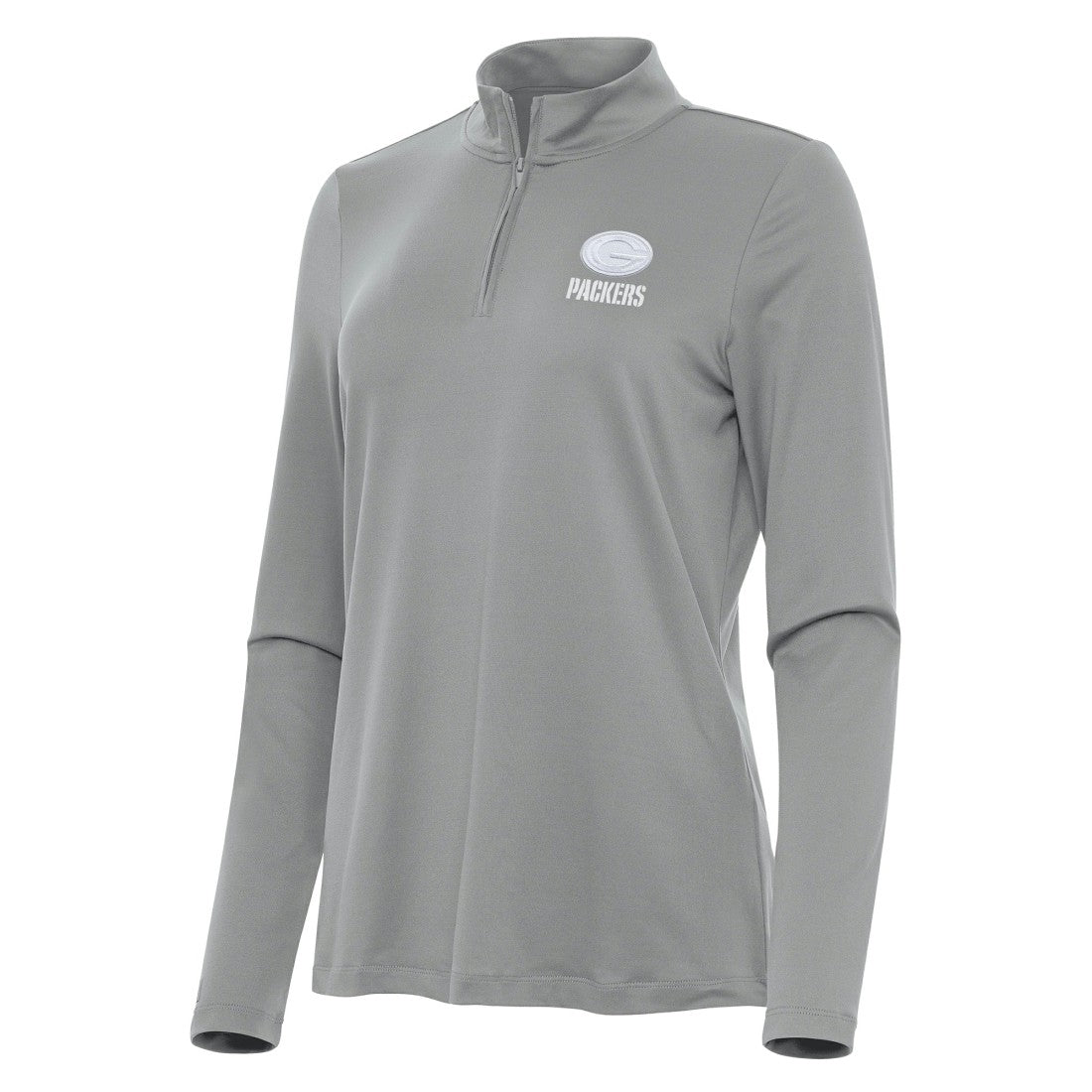 Green Bay Packers  Antigua Women's Reprocess Quarter-Zip Top