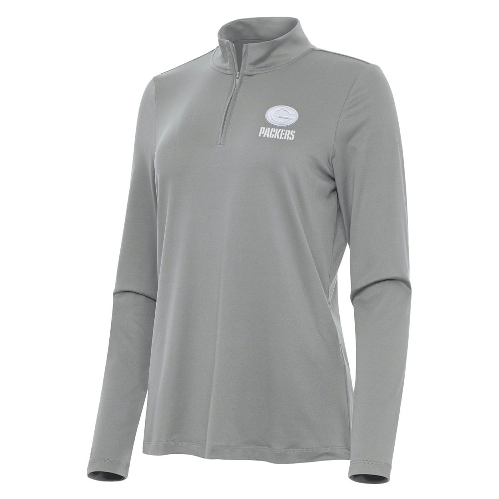 Green Bay Packers  Antigua Women's Reprocess Quarter-Zip Top