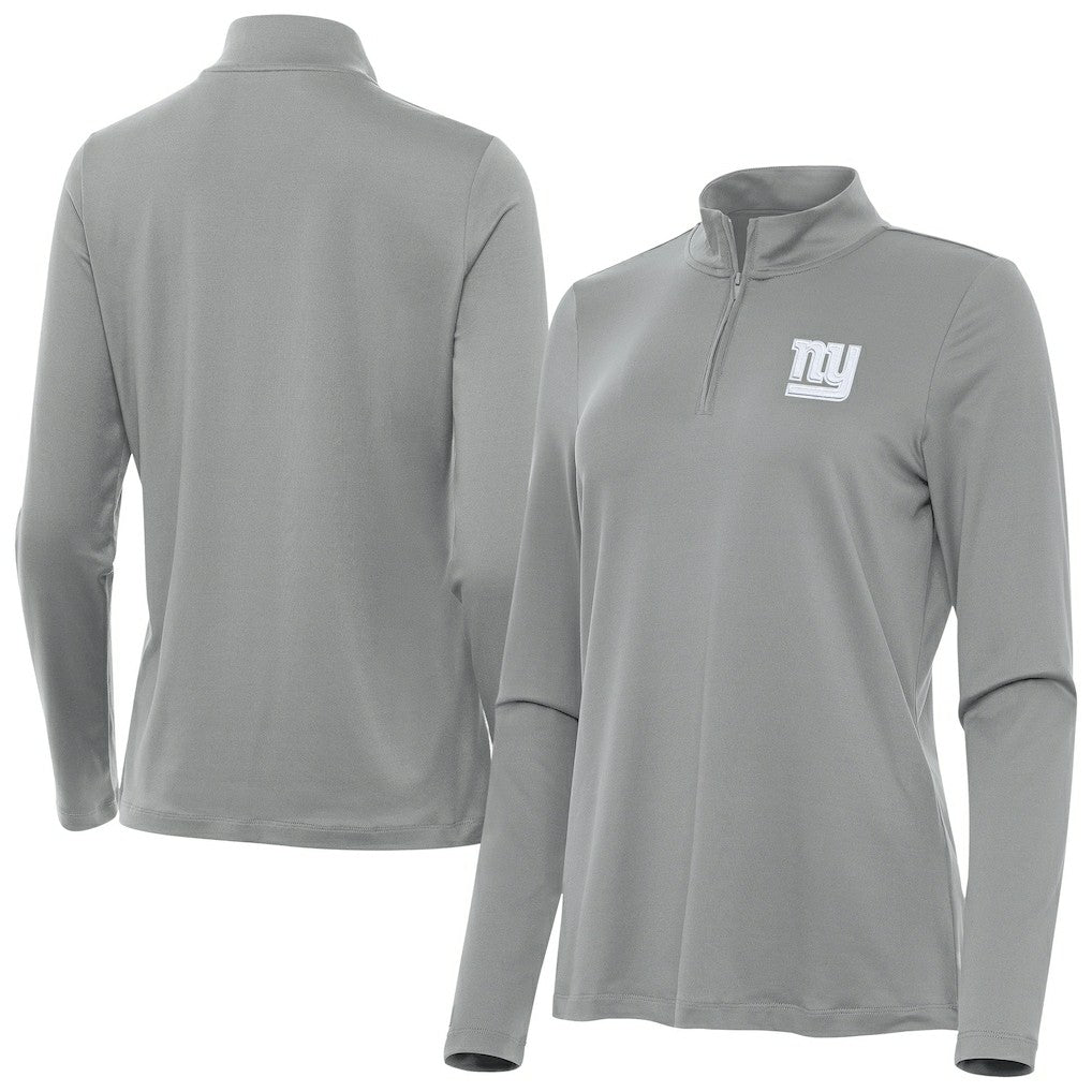 New York Giants  Antigua Women's Reprocess Quarter-Zip Top