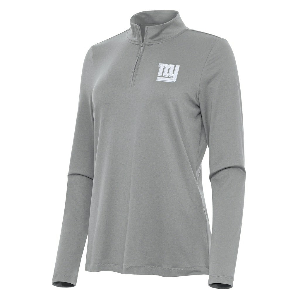 New York Giants  Antigua Women's Reprocess Quarter-Zip Top