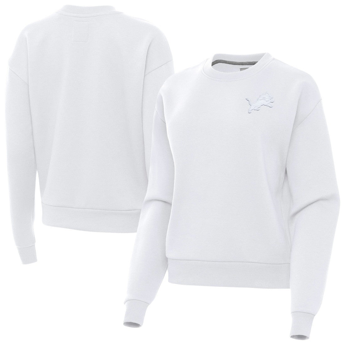 Detroit Lions  Antigua Women's Victory Crew Pullover Sweatshirt