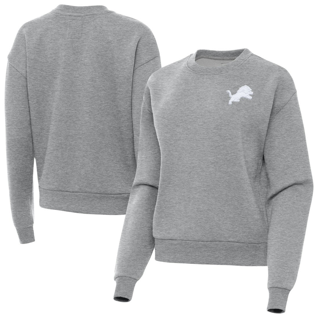 Detroit Lions  Antigua Women's Victory Crew Pullover Sweatshirt