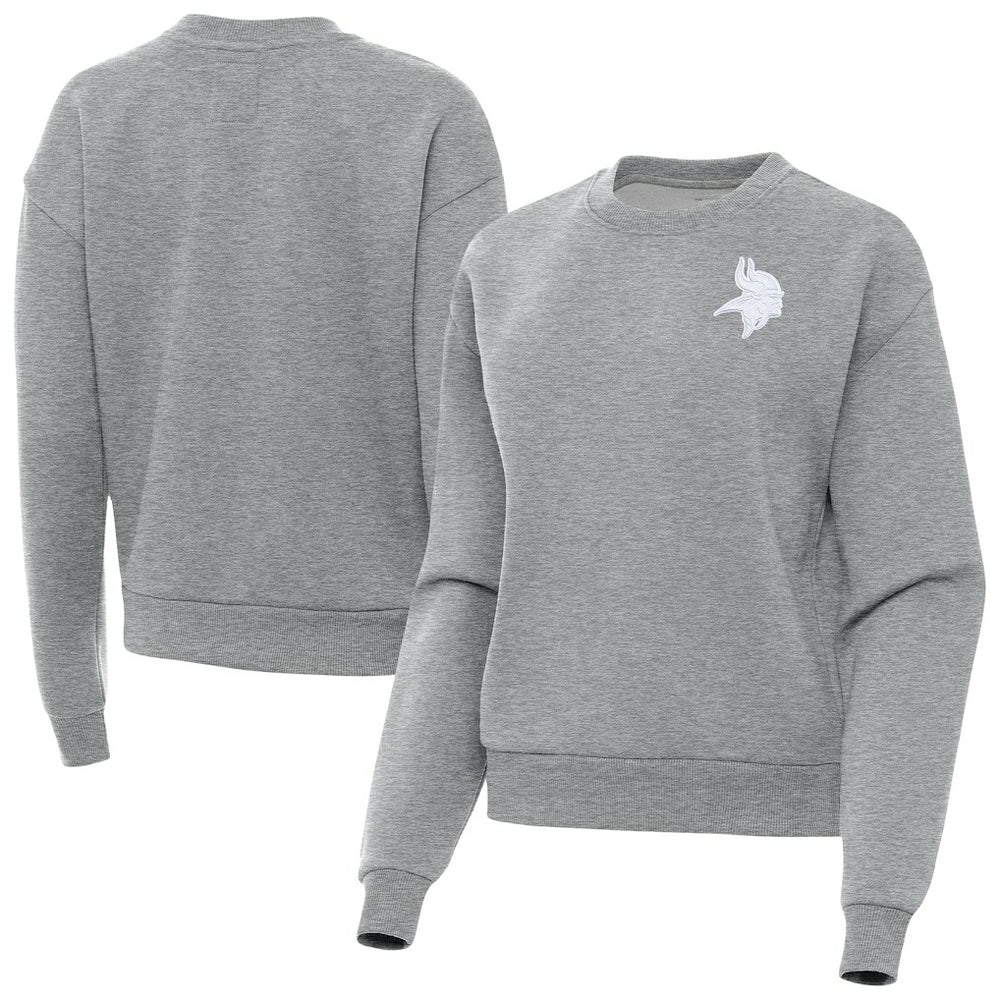 Minnesota Vikings  Antigua Women's Victory Crew Pullover Sweatshirt