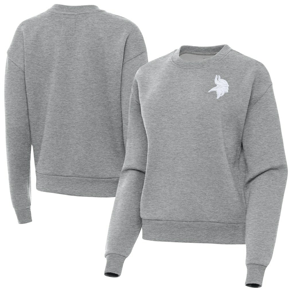 Minnesota Vikings  Antigua Women's Victory Crew Pullover Sweatshirt