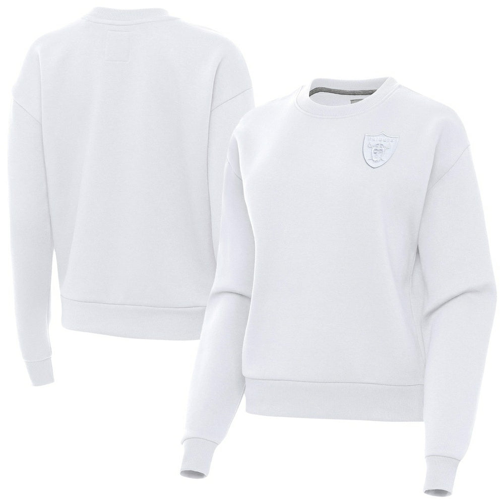 Las Vegas Raiders  Antigua Women's Victory Crew Pullover Sweatshirt