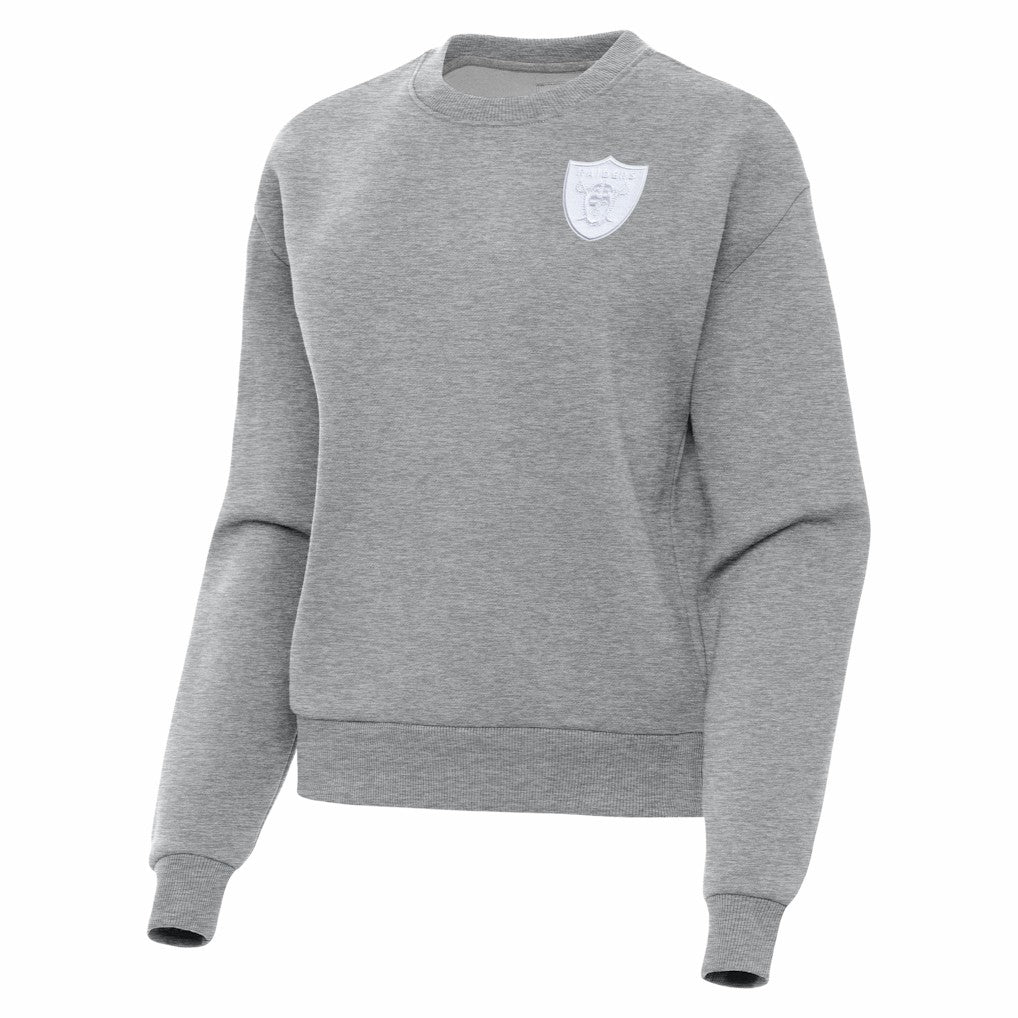 Las Vegas Raiders  Antigua Women's Victory Crew Pullover Sweatshirt